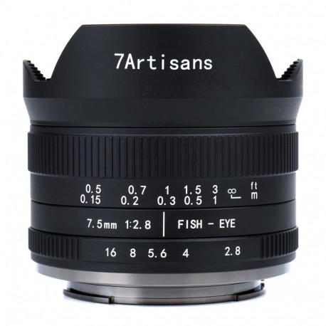 7Artisans 7,5mm f/2,8 II Fisheye - Fuji X (APS-C)