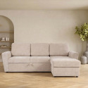 Corner sofa bed INGA beige