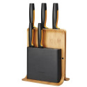 Fiskars knife set Functional Form Bamboo 5pcs (1057552)