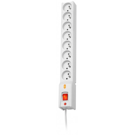 Listwa przeciwprzepięciowa LX 810, 1L, 5,0m, szara