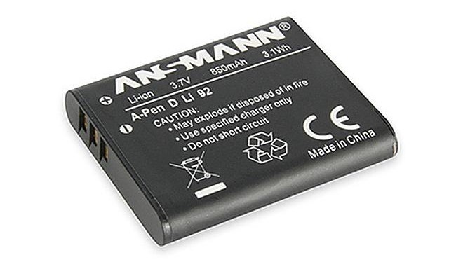 Ansmann akumulators (Pentax D-LI92, 850mAh)