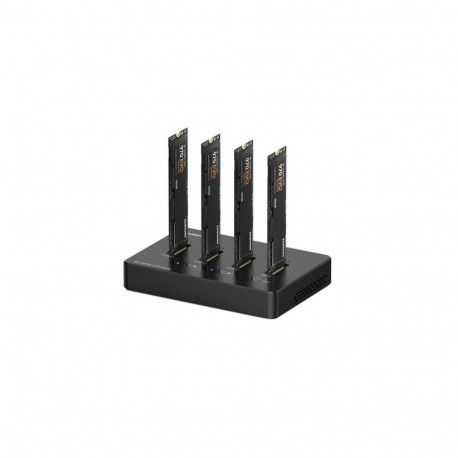 SSD 4 Bays Docking Station M.2 NVME, USB-A, USB-C