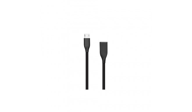 Silicone cable USB - Micro USB (black, 2m)