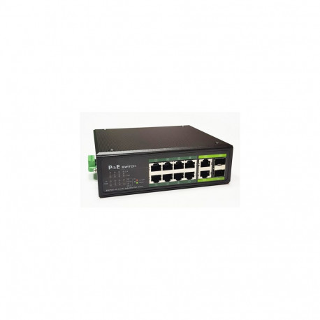PoE switch 8x100Mbps PoE + 2x Gigabit UPLINK, SFP, 120W Industrial