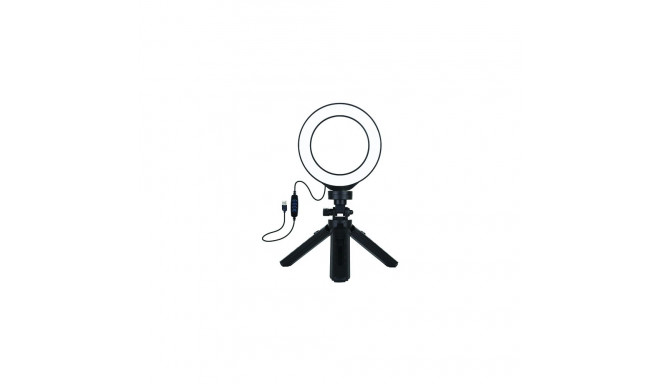 LED Ring Lamp 12cm With Pocket Tripod Mount Up to 14.5cm, USB