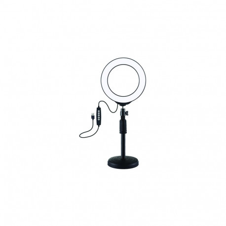 LED Ring Lamp 16cm With Desktop Mount Up to 33cm, USB, RGBW