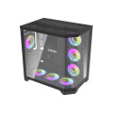 Darflash FT418 PRO computer case + 7 aRGB fans (black)