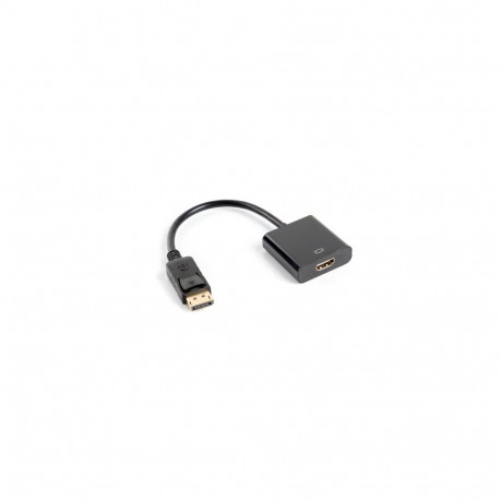 Lanberg adapter DisplayPort (M) 1.2 - HDMI (F) 10cm, black