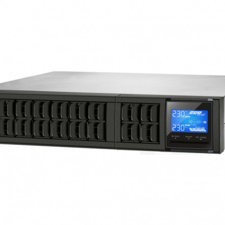UPS RACK POWERWALKER VFI 3000 CRM LCD ON-LINE 3000VA 4X IEC C13 OUTLETS USB-B RS-232 LCD 2U