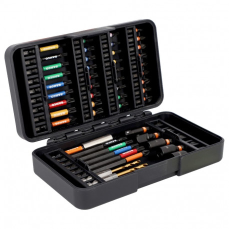 Impact Torsion Bits and Accessories Set 50 pcs Phillips/Pozidriv/TORX+sockets+drills