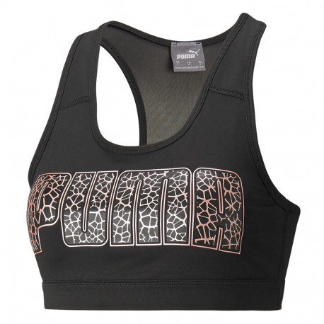 Stanik sportowy damski Puma Mid Impact 4Keeps Puma czarna 520304 99 XS