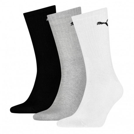 Puma spordisokid 880355 10 3-pakk 43-46, valge, must, hall