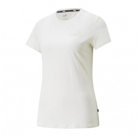 Puma naiste t-särk ESS+ Embroidery Tee 848331 99 L, kreemikas
