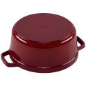 Staub Round Cocotte, 24cm Cherry Red, Cast Iron