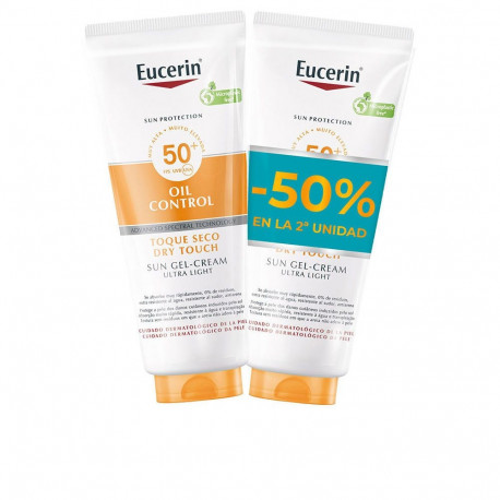 Eucerin keha geel-kreem Sun Body Oil Control SPF50+ 2x200ml komplekt