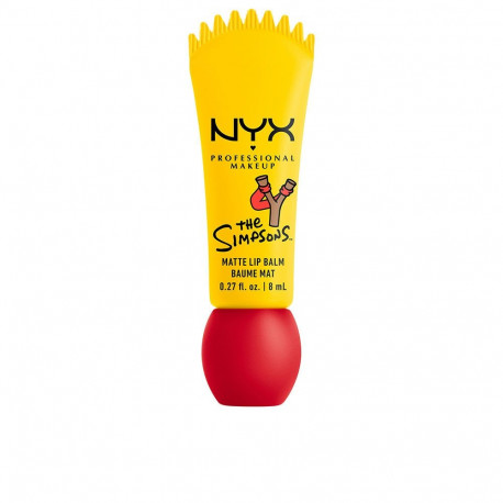 NYX PROFESSIONAL MAKE UP Bálsamo labial mate SMUSHY de LOS SIMPSON #Rebel Red 8 ml