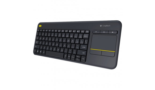 LOGITECH K400 Plus Wireless Touch Keyboard - BLACK - US INT'L
