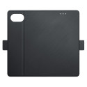 3mk Wallet Case for iPhone 17e / 16e - black