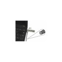DICOTA D30887 cable lock Black, Stainless steel 2 m
