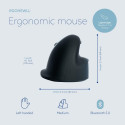 MOUSE USB OPTICAL WRL/LEFT BLACK RGOHEWLL R-GO TOOLS