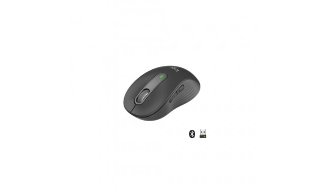 Logitech Signature M650 Wireless Mouse RF Wireless+Bluetooth Optical 4000 DPI, Graphite