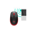 Logitech M190 Full-Size Wireless Mouse, RF Wireless, 1000 DPI, Red