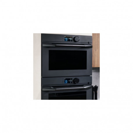 De Dietrich matte black set with steam oven DOR4747MB and microwave DKC4756MB