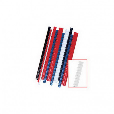 Köitespiraalid Fellowes, 12,5mm, valge, 100tk