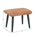 Stool MATEO rustbrown