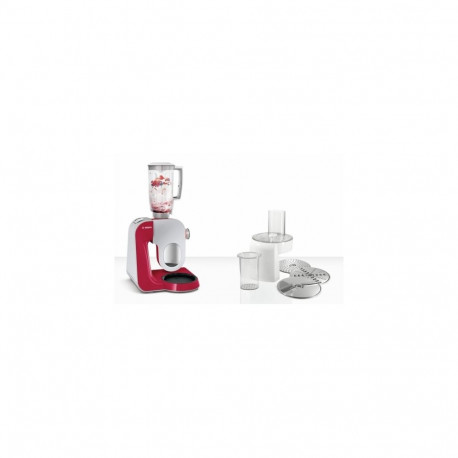 Food Processor - BOSCH MUM58720 1000W 3.9L Stainless Steel Grey, Red