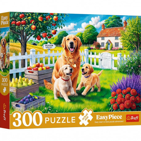 TREFL Puzzle EasyPiece Dogs in the country side, 300 pcs