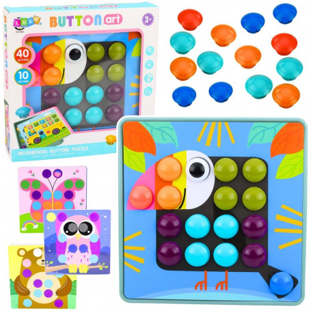 Loov geomeetriline hariv mosaiik-pusle seened 53 el.