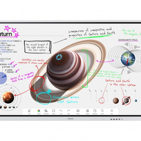 SAMSUNG WM85B Flip 4 85inch Touch Infrared UHD 3840x2160 16:9 300nit without glass 220nit with glass