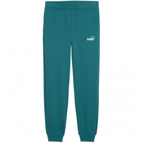 Spodnie dla dzieci Puma ESS 2 Color No.1 Logo zielone 693892 41 128cm