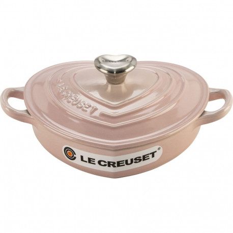 Le Creuset Gourmet Casserole Dish Heart Shaped 20 cm pink