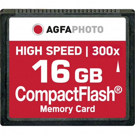 AgfaPhoto compactflash-mälukaart 16GB kõrge kiirusega 300x MLC