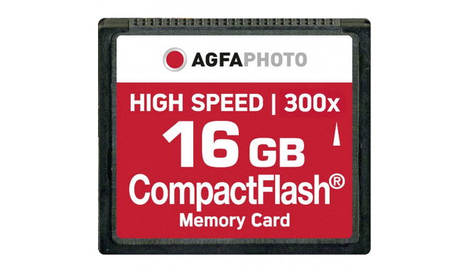 AgfaPhoto compactflash-mälukaart 16GB kõrge kiirusega 300x MLC