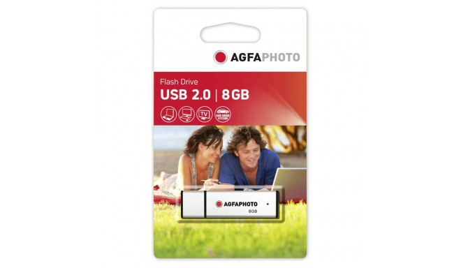 AgfaPhoto USB 2.0 hõbedane 8GB