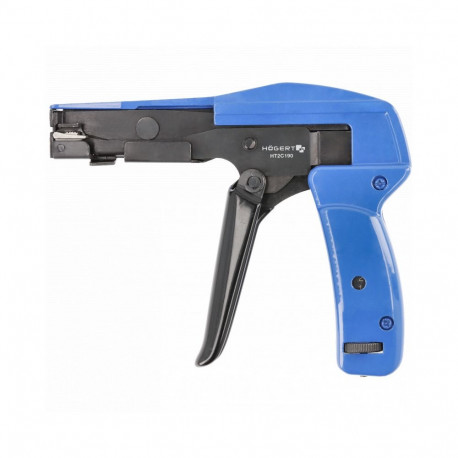 Hogert Crimping Pliers HT2C190, 2.4...4.8mm, 165mm, adjustable clamping force, automatic tie cutter,