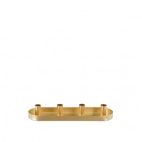 CANDLEHOLDER GOLD 215X55X30MM