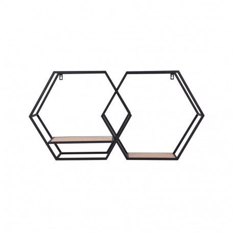 Siorus 2 riiuliga riiul pruun must