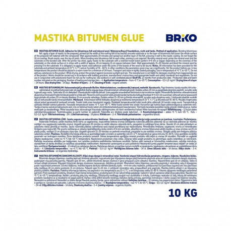 Briko bituumenliim-mastiks 10KG
