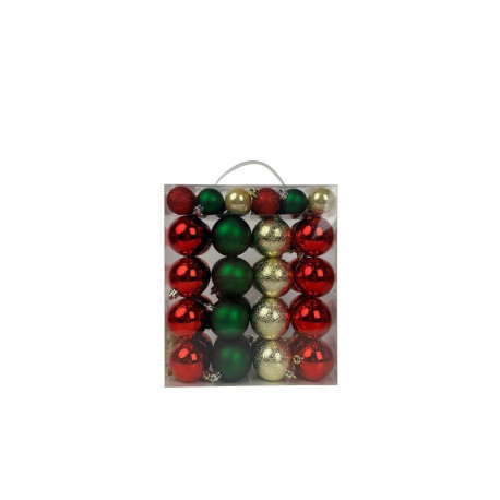 SET BAUB PLAS RED/GREEN/GOL D4/6CM 50PCS