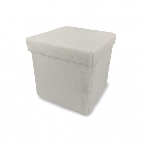 POUF FUR MATEO FAUXRABIT SMALL 38X38X38