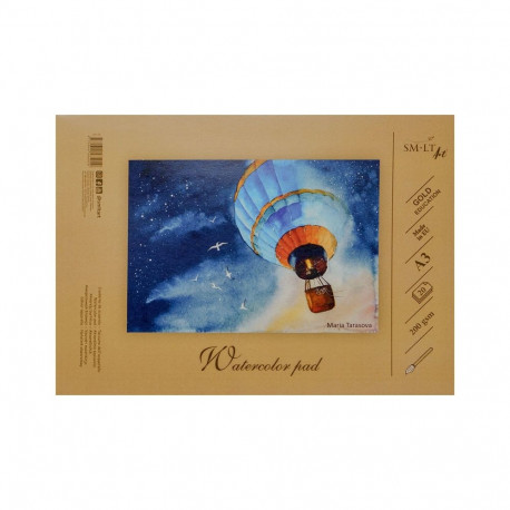 Akvarell-visandiplokk A3 210 G 3AS-20