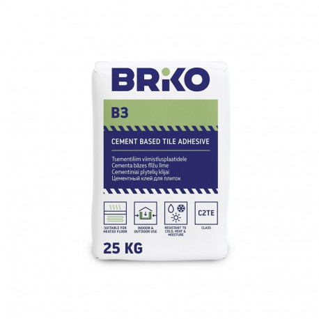 TILE ADHESIVE BRIKO B3 PLUS 25KG(42)