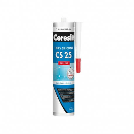 Ceresit CS25 Express läbipaistev sanitaarsilikoon 280ml (12)