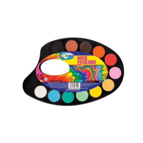 WATER COLOURS PAINTS 12COL. DIAM. 87501