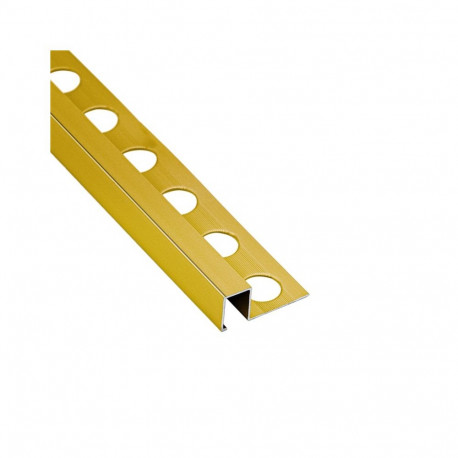 STR AL U R10X10MM/2.6M POL L.GOL ANO GLO