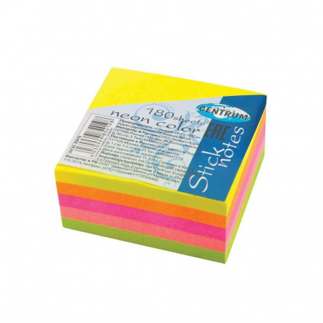 Märkmepaberid 38x38 mm 180 lehte, 5 neoonvärvi